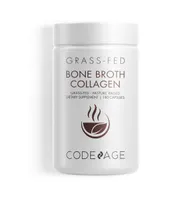 Codeage Bone Broth, Organic Bovine & Chicken Bone Broth, Grass-Fed Pasture-Raised Collagen Capsules, 180 ct