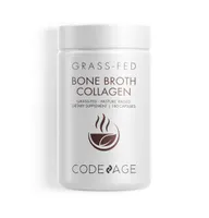 Codeage Organic Bone Broth Collagen Peptides Capsules Supplement, Grass Fed Beef Bone Broth, Free-Range Chicken Bone Broth, Turmeric & Ashwagandha