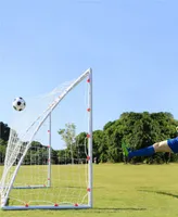 Net Playz Backyard Soccer Goal, High-Strength Polyvinyl Chloride (Pvc) Soccer Net Fast Set-Up Weather-Resistant, 12' x 6'