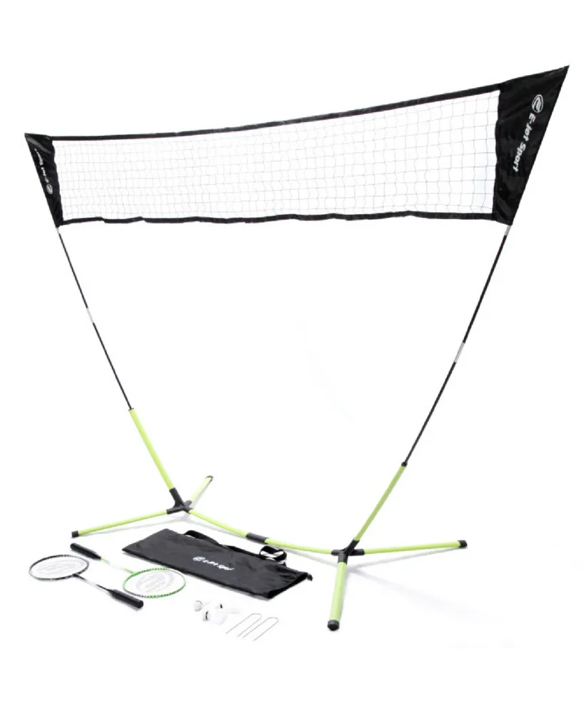 E-jet Sport Badminton Net Outdoor Game, Badminton Set, Rackets Shuttlecocks Combo No Tools Required, Portable