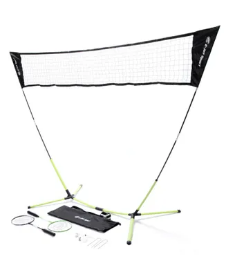 E-jet Sport Badminton Net Outdoor Game, Badminton Set, Rackets Shuttlecocks Combo No Tools Required, Portable