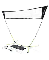 E-jet Sport Badminton Net Outdoor Game, Badminton Set, Rackets Shuttlecocks Combo No Tools Required, Portable