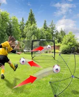 Net Playz Backyard Soccer Goal, Rebound Net for Backyard, Football Soccer Gifts for Kids Children Teens