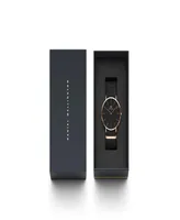 Daniel Wellington Men's Classic Cornwall Black Polyester Watch 40mm