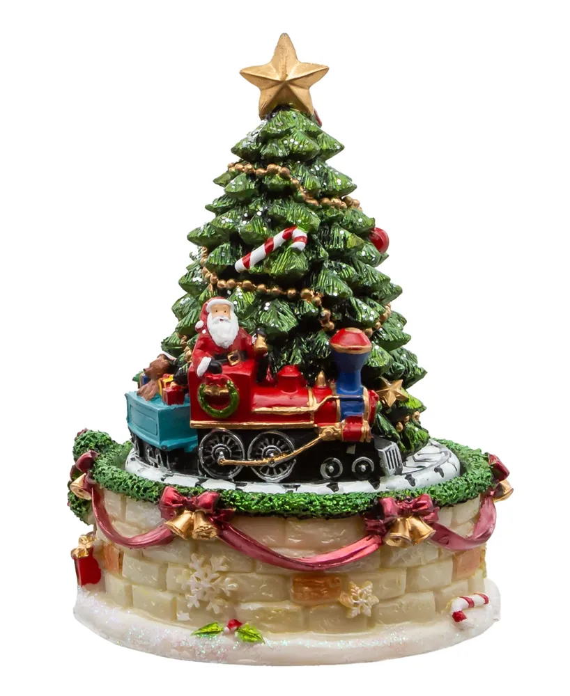 Kurt Adler 6" Christmas Tree Revolving Music Box