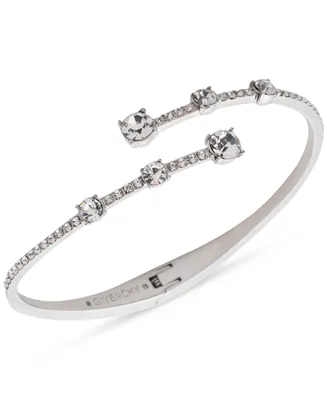 Givenchy Crystal Pave Bypass Bangle Bracelet