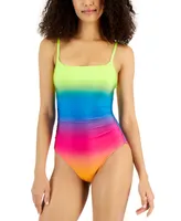 La Blanca Women's Setting Sun Tank One-Piece Swimsuit, Created for Macy's