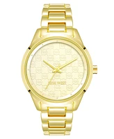 Nine West Women's Quartz Gold-Tone Alloy Link Bracelet Watch, 34.5mm