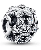 Pandora Cubic Zirconia Sparkling Herbarium Cluster Round Charm