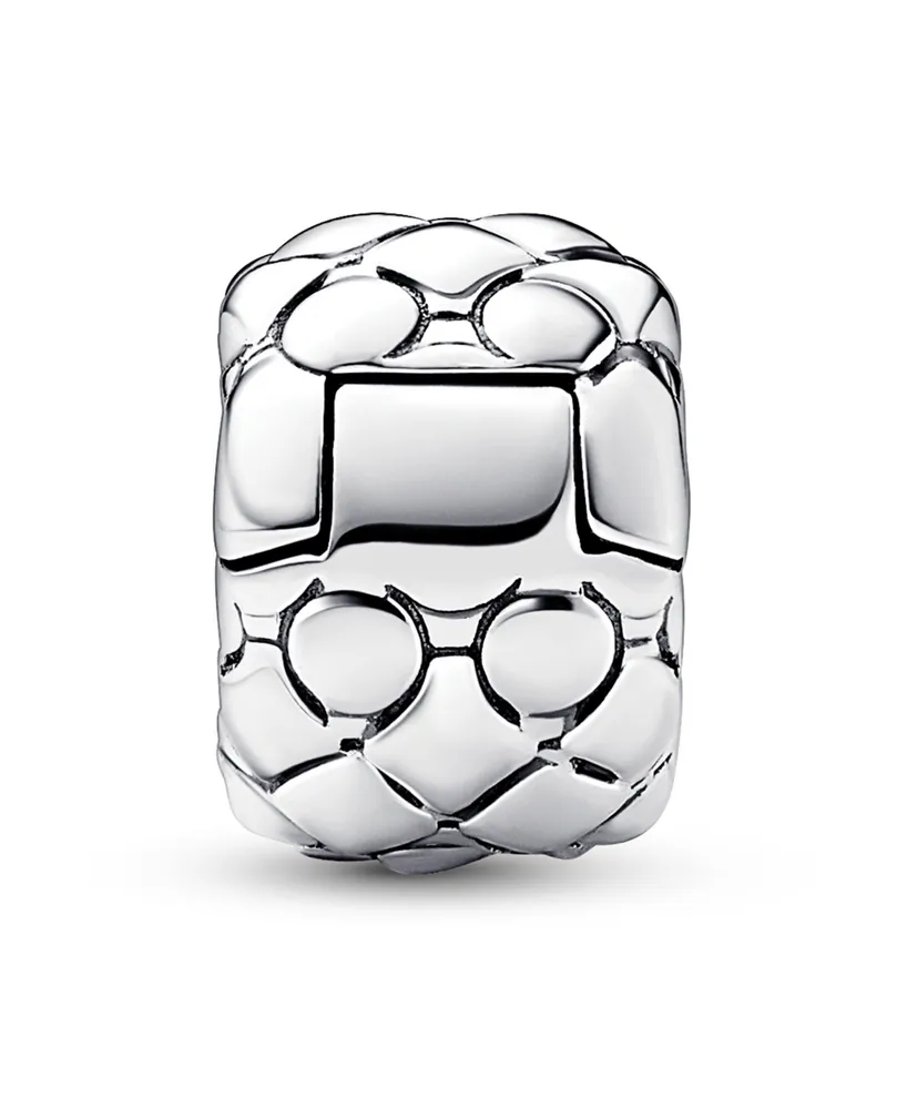 Pandora Sterling Silver Studded Clip Charm