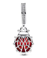 Pandora Mixed Stone Red Ladybird Dangle Charm