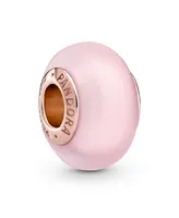 Pandora Pink Charm Matte Pink Murano Glass Charm