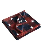 Eddie Bauer Americana Plaid Ultra Soft Plush Fleece Throw, 70 x 50