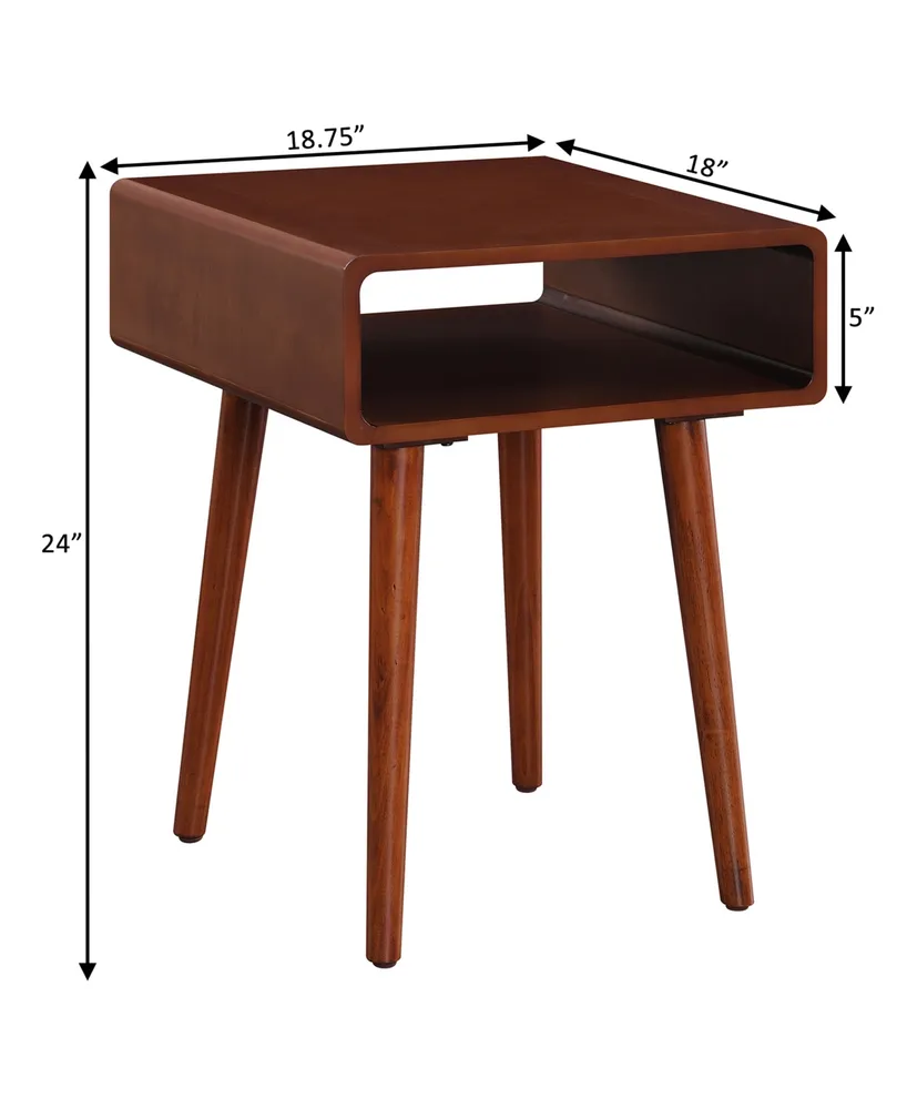Convenience Concepts 18.75" Medium-Density Fiberboard Napa End Table with Shelf
