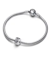 Pandora Cubic Zirconia Infinite Hearts Sparkling Clip Charm