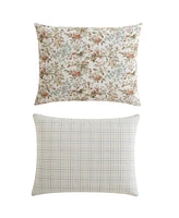 Laura Ashley Bramble Floral Cotton Reversible -Piece Comforter Set