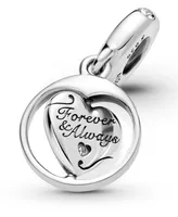 Pandora Cubic Zirconia Spinning Forever Always Soulmate Dangle Charm