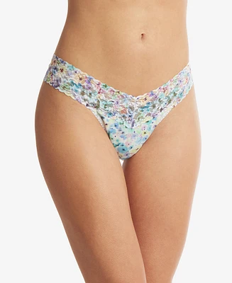 Hanky Panky Printed Supima Cotton Low Rise Thong Underwear