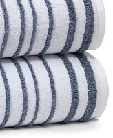 Cassadecor Urbane Stripe Cotton Bath Towel, 30" x 56"