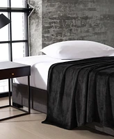 Kenneth Cole Reaction Solid Ultra Soft Plush Fleece Blanket