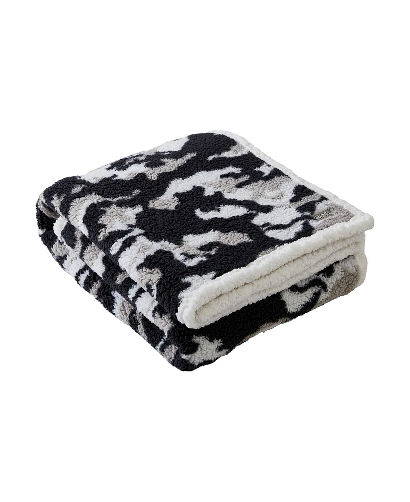 Kenneth Cole Reaction Blend Out Sherpa Throw, 60" x 50"