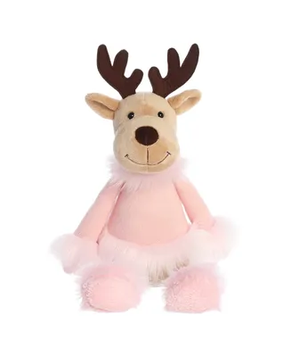 Aurora Large Winter Cozies Dahlia The Cookie Doe Holiday Festive Plush Toy Pink 15"
