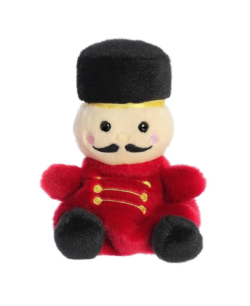 Aurora Mini Marius Nutcracker Palm Pals Festive Plush Toy Red 5"