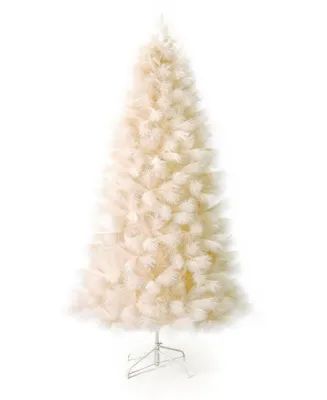 Seasonal Pampas Tree 7.5', White, 710 Tips, Metal Base With Flame Retardant, Macy's Exclusive