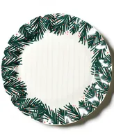 Coton Colors Balsam and Berry Ruffle Dinner Plate Set of 4, Service for 4