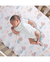 Bedtime Originals Disney Baby The Little Mermaid White Fitted Crib Sheet - Ariel
