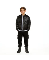 Space One Little Boys Reversible Bomber Jacket