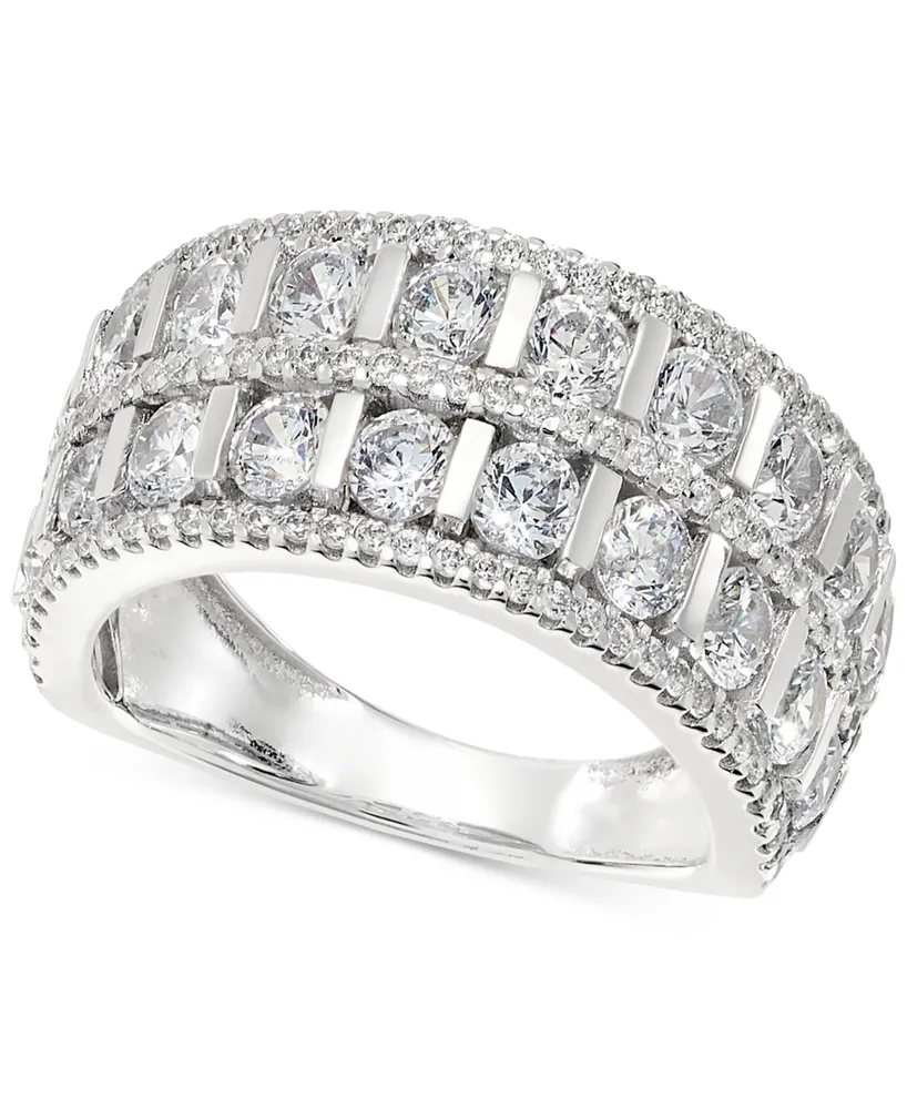 Diamond Double Row Anniversary Ring (2 ct. t.w.) in 14k White Gold