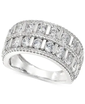Diamond Double Row Anniversary Ring (2 ct. t.w.) in 14k White Gold