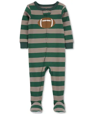 Carter's Toddler Boys 1-Piece Football 100% Snug-Fit Cotton Footed Pajama