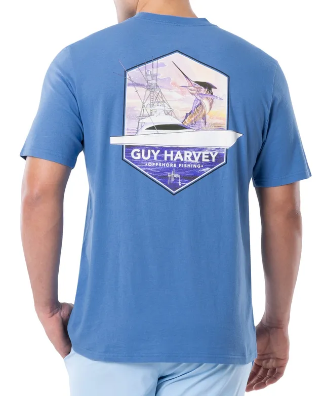 Guy Harvey Men's Offshore Fishing Logo Graphic T-Shirt