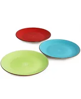 Elama Sebastian 6 Piece Stoneware Dinner Plate Set, Service for 6