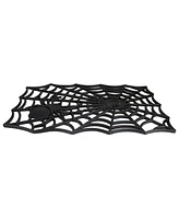 Spider Web Rectangular Halloween Doormat, 18" x 30"