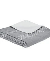 Madison Park Drew 3-Pc. Clipped Jacquard Duvet Cover Set, Full/Queen