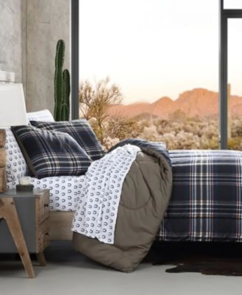 Wrangler City Flats Plaid Reversible Comforter Sets