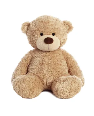 Aurora Large Bonny Bear Snuggly Plush Toy Tan 16"