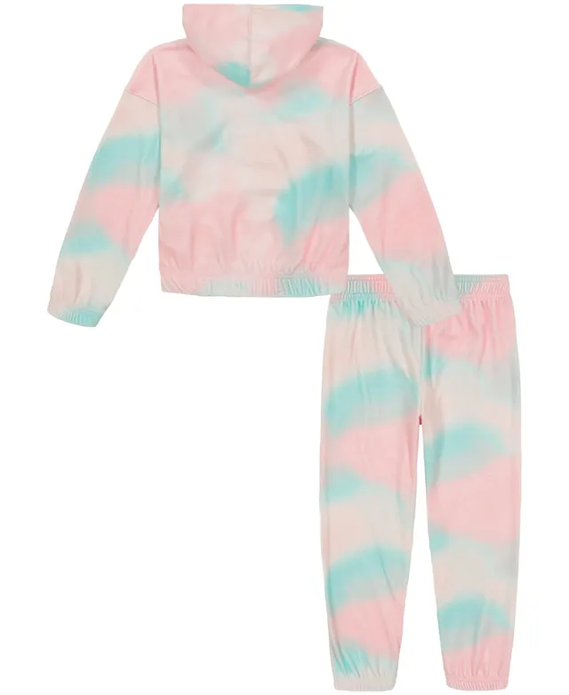 Under Armour Little Girls Abstract Brush Zip-Up Hoodie and Leggings Set