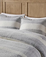 Madison Park Hollis Sherpa 3-Piece Comforter Set, King/California King