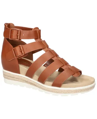 Easy Street Women's Simone Zip Wedge Sandals