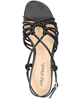 Easy Street Women's Sicilia Buckle Slingback Block Heel Sandals