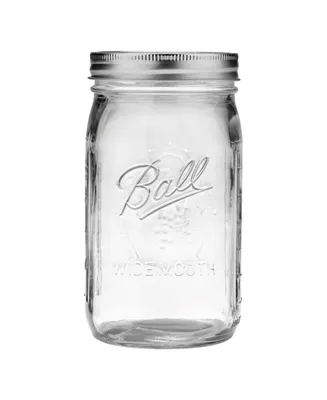 Ball 8 Piece Wide Mouth Quart Mason Jars with Lids and Bands