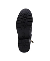 Anne Klein Women's Finna Lug Sole Moto Booties