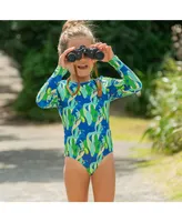 Toddler, Child Girl Toucan Jungle Sustainable Keyhole Surf Suit