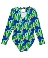 Toddler, Child Girl Toucan Jungle Sustainable Keyhole Surf Suit