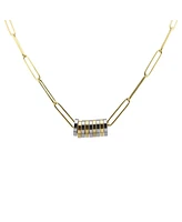 Reese Disc Two Tone Necklace