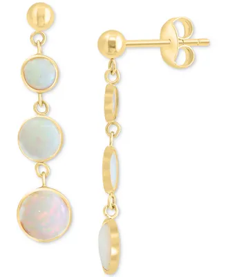 Effy Opal Triple Drop Earrings (2-1/3 ct. t.w.) in 14k Gold